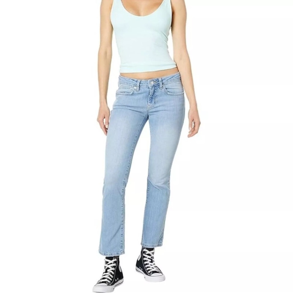 Free People We The Free Liv Crop Flare Jeans light wash ladies size 31